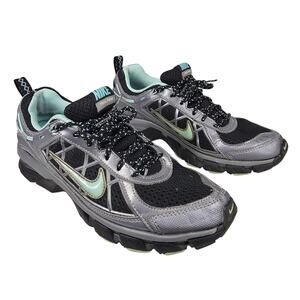 NIKE AIR MAX TRAIL RIDGE 2010 RUNNING SNEAKER – WOMEN’S SIZE 8 – GRAY/BLACK/MINT